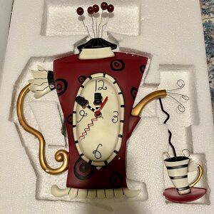 New Allen Designs Steaming Tea Clock